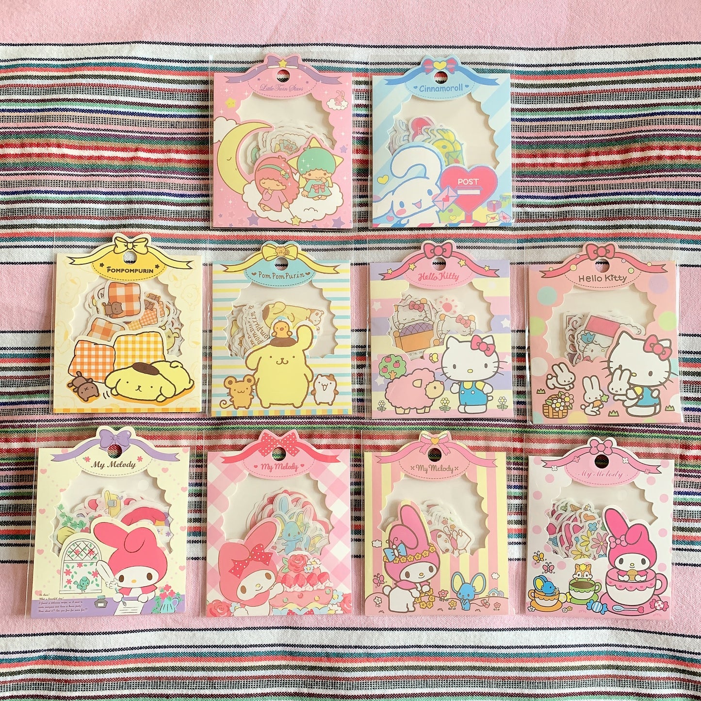 Sanrio kawaii sticker pack set