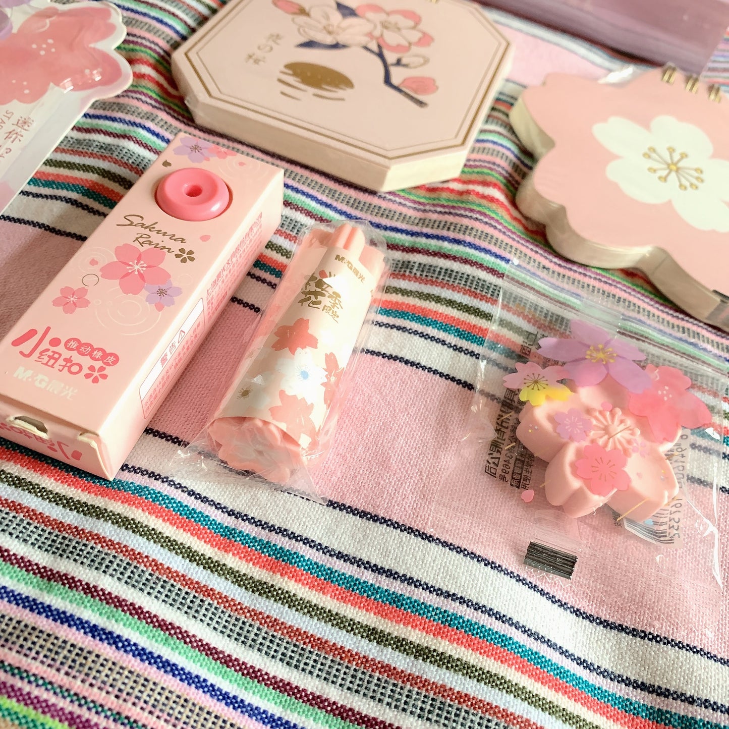 Sakura theme stationery set
