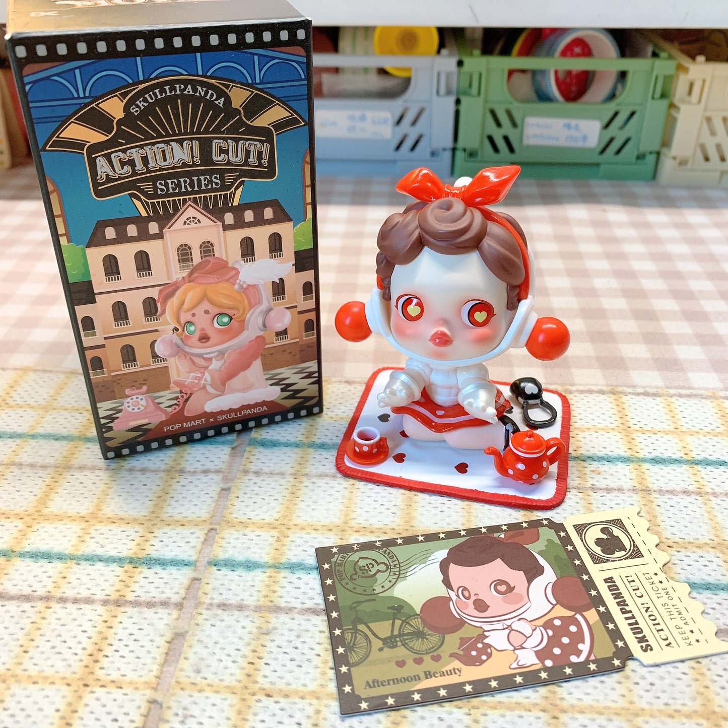 【PRELOVED and SALE 】POPMART Skullpanda blind box toy Action cut series Afternoon Beauty