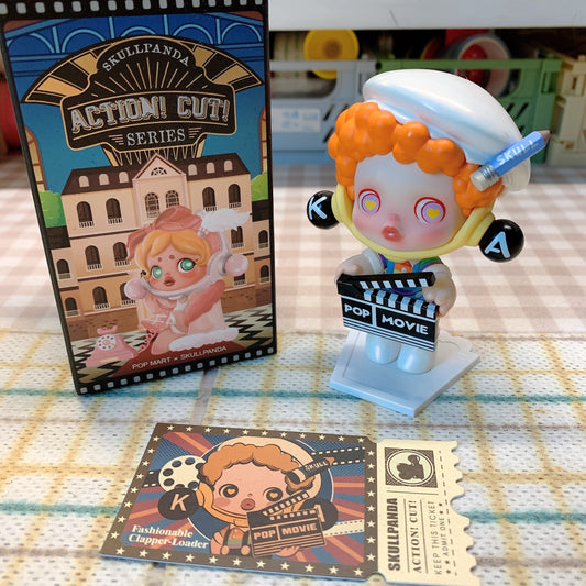 【PRELOVED and SALE 】POPMART Skullpanda blind box toy Action cut series Fashionable Clapper-loader