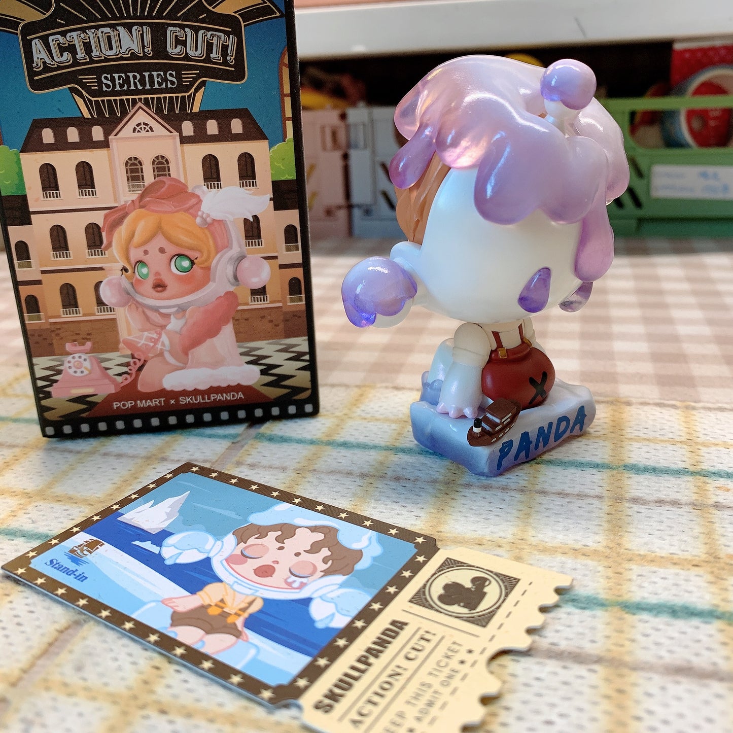 【PRELOVED and SALE 】POPMART Skullpanda blind box toy Action cut series Stand-in