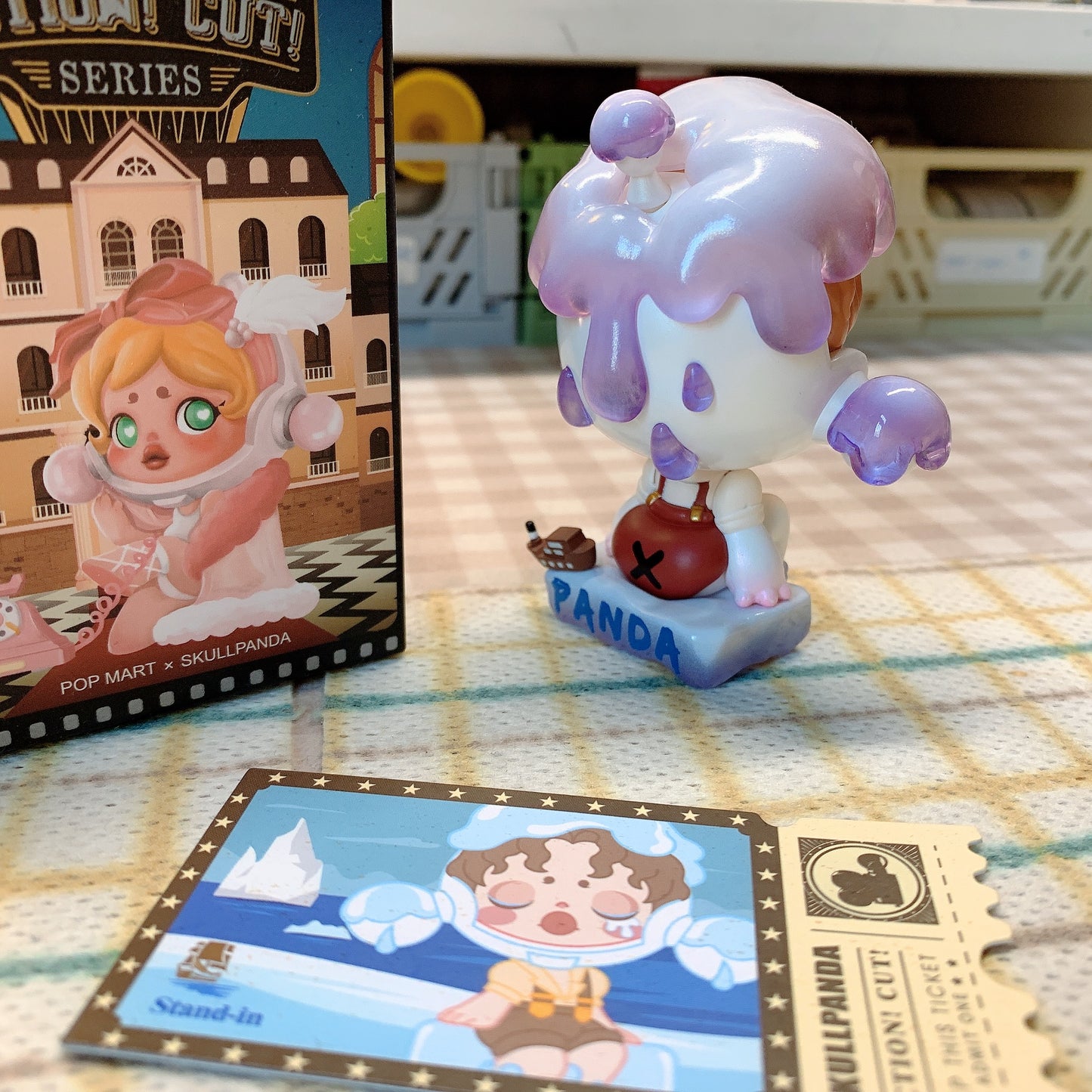 【PRELOVED and SALE 】POPMART Skullpanda blind box toy Action cut series Stand-in