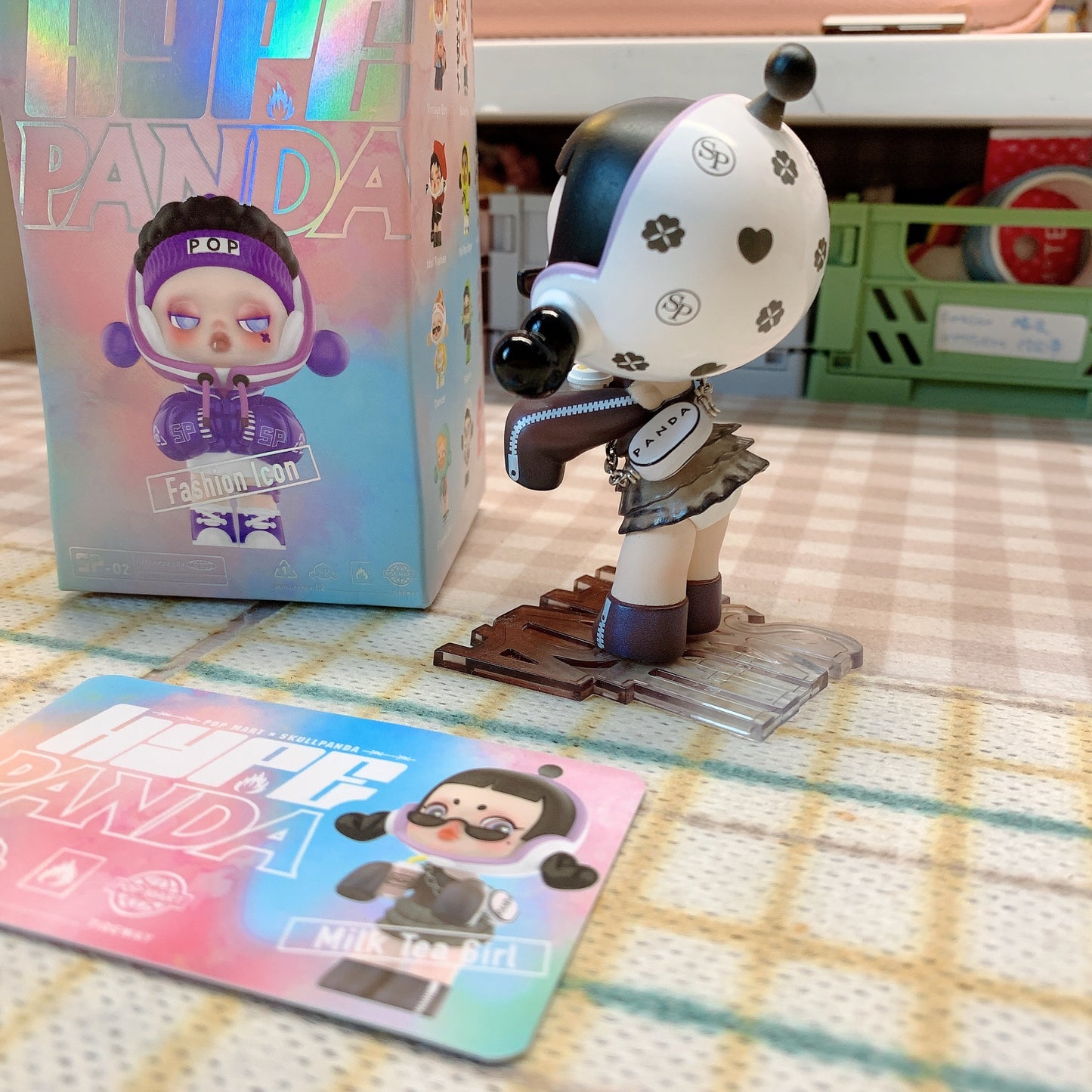 【PRELOVED and SALE 】POPMART Skullpanda blind box toy Hype panda series Milk Tea Girl