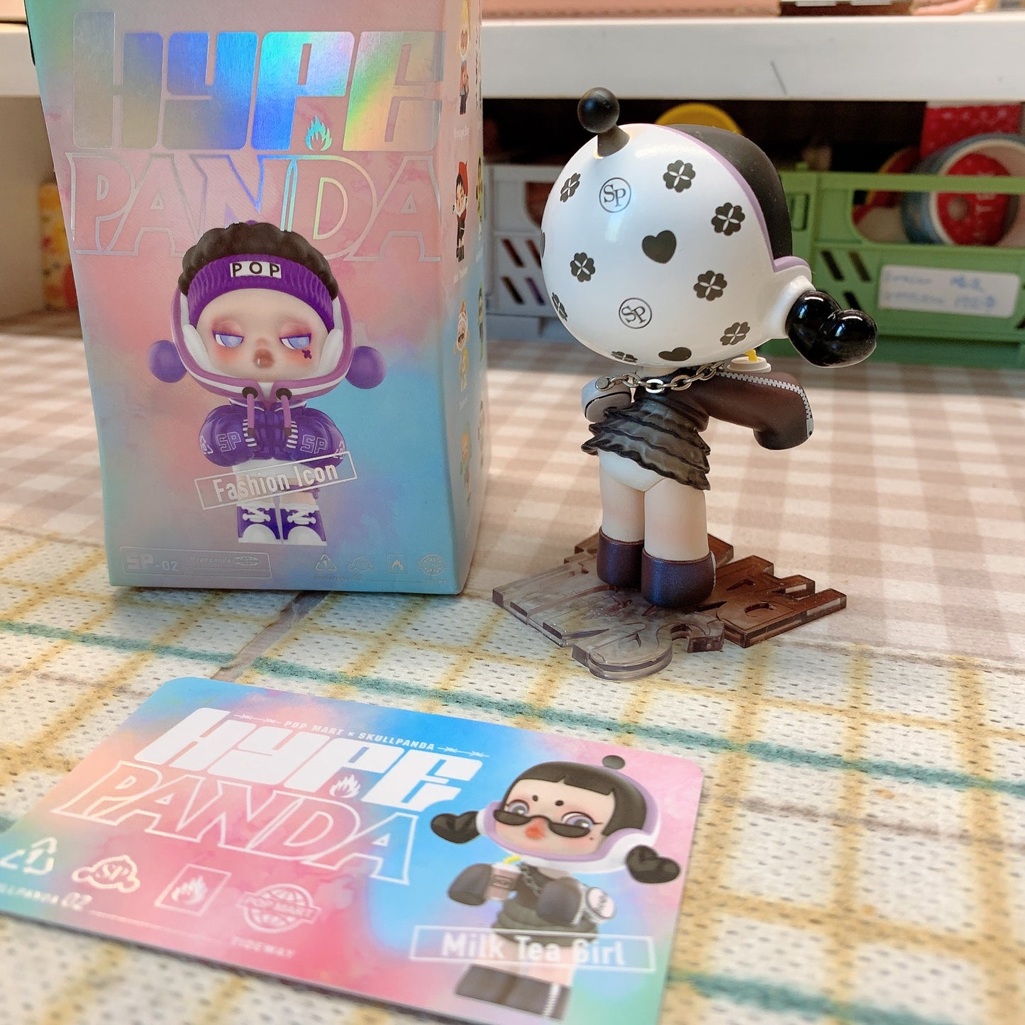 【PRELOVED and SALE 】POPMART Skullpanda blind box toy Hype panda series Milk Tea Girl