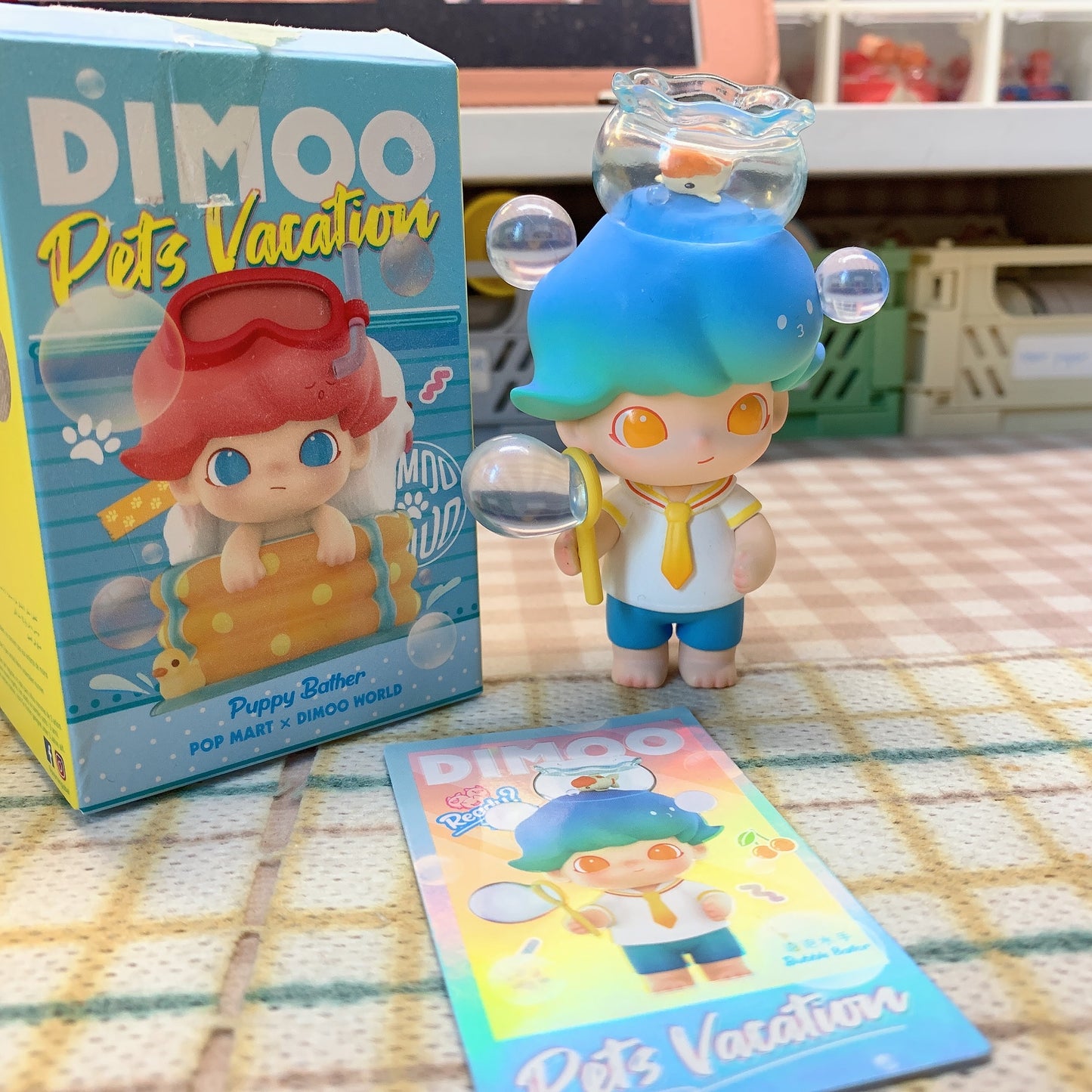 【PRELOVED and SALE 】POPMART Dimoo blind box toy Pets Vacation Bubble Sailor