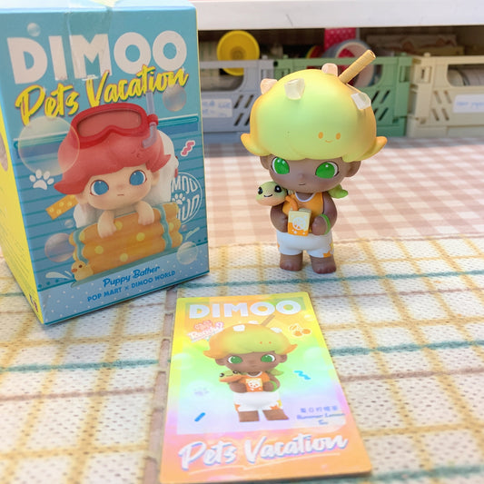 【PRELOVED and SALE 】POPMART Dimoo blind box toy Pets Vacation Summer Lemon Tea