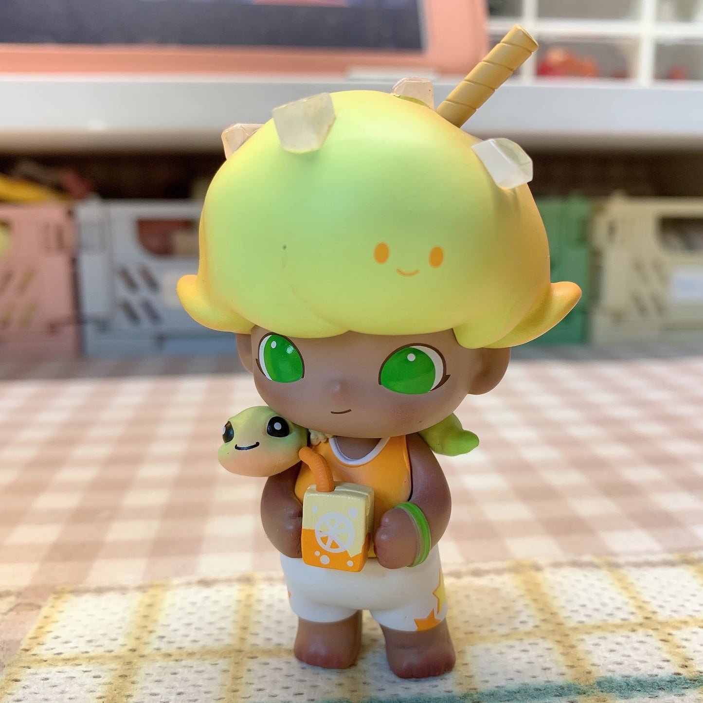 【PRELOVED and SALE 】POPMART Dimoo blind box toy Pets Vacation Summer Lemon Tea