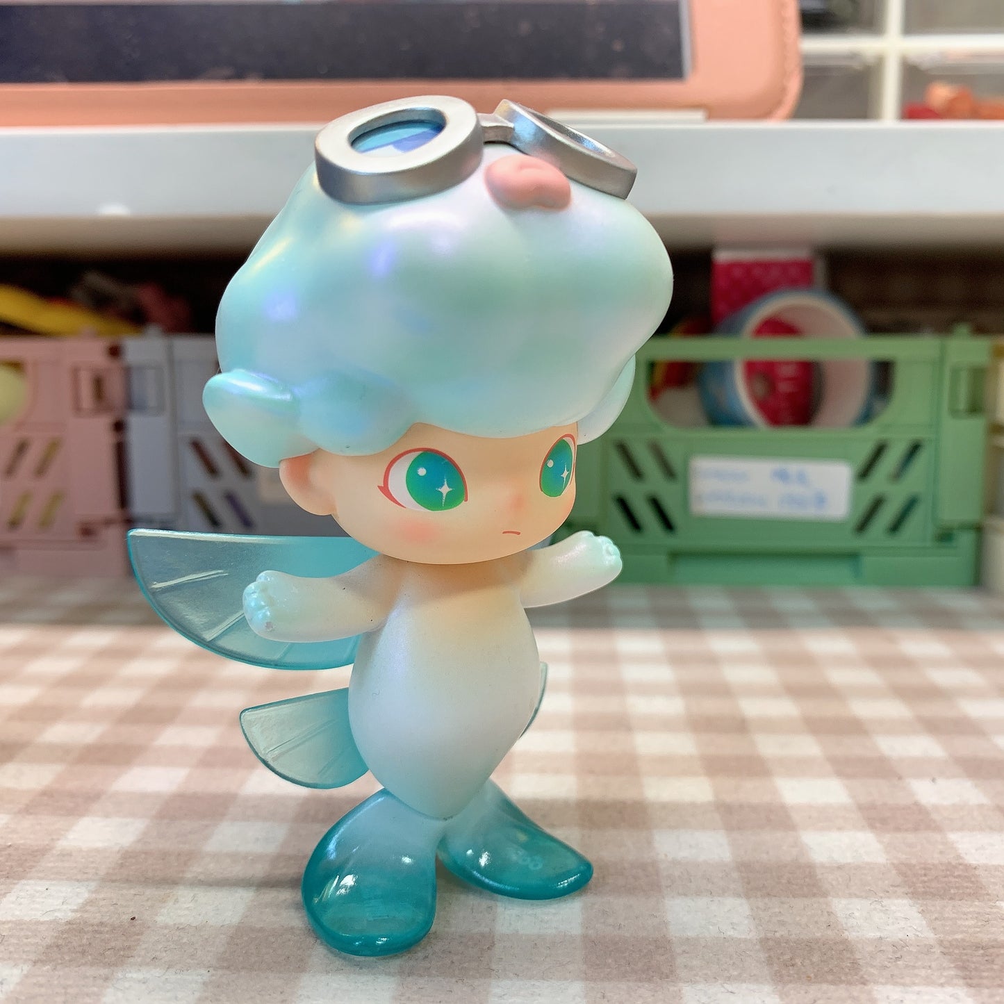 【PRELOVED and SALE 】POPMART Dimoo blind box toy Aquarium series Flying Fish