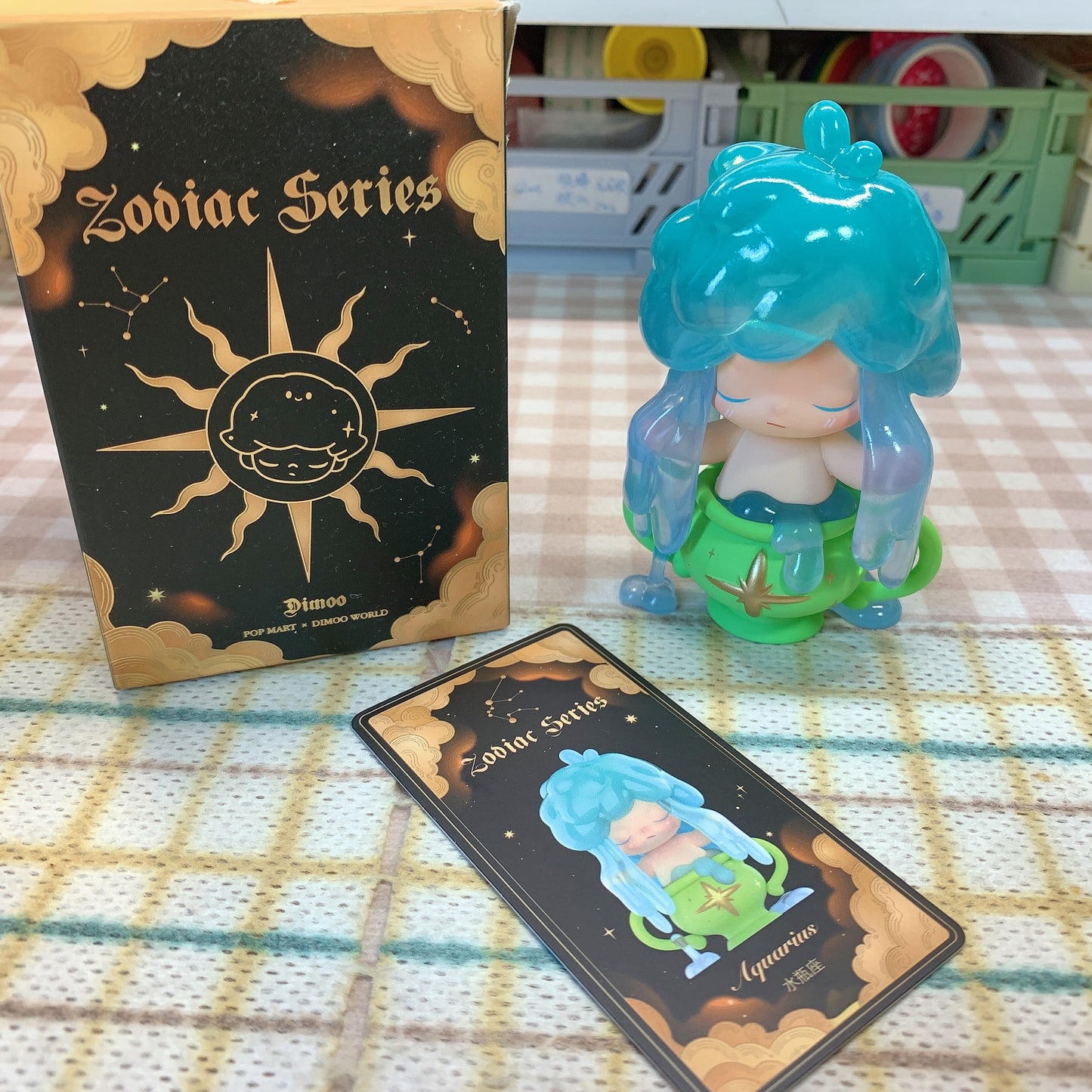 【PRELOVED and SALE 】POPMART Dimoo blind box toy Zodiac series Aquarius