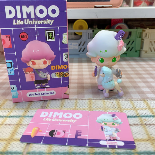 【PRELOVED and SALE 】POPMART Dimoo blind box toy Life University series Groomer