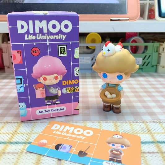 【PRELOVED and SALE 】POPMART Dimoo blind box toy Life University series Son of Landlord