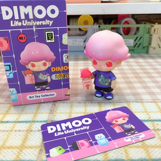 【PRELOVED and SALE 】POPMART Dimoo blind box toy Life University series Art Toy Collector