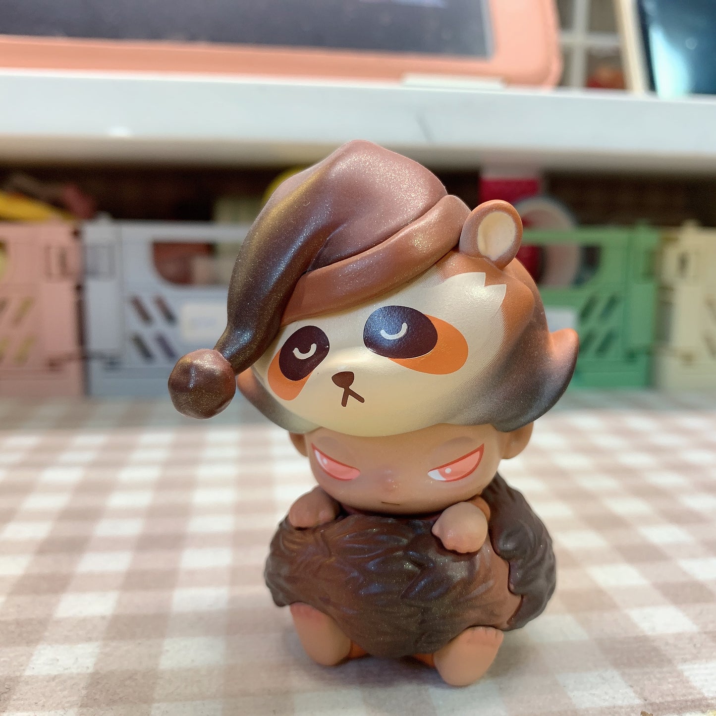 【PRELOVED and SALE 】POPMART Dimoo blind box toy Forest Night series Raccoon