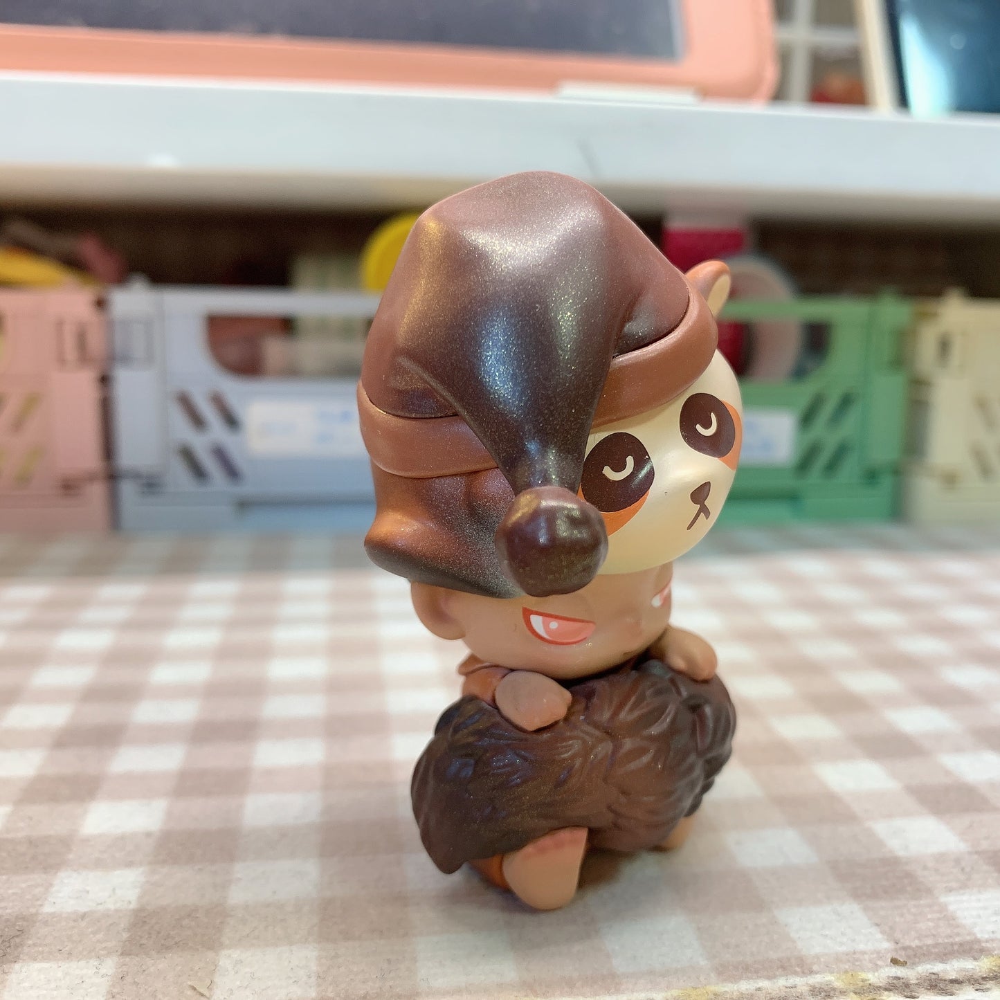 【PRELOVED and SALE 】POPMART Dimoo blind box toy Forest Night series Raccoon