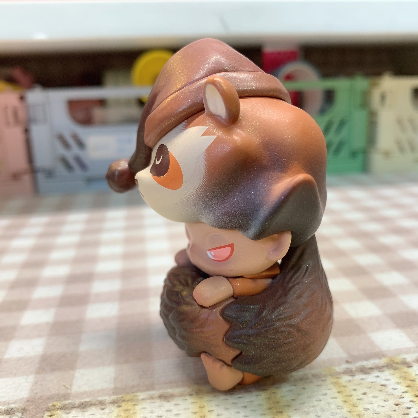 【PRELOVED and SALE 】POPMART Dimoo blind box toy Forest Night series Raccoon