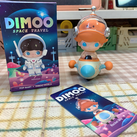【PRELOVED and SALE 】POPMART Dimoo blind box toy Space Travel series Rocket Boy