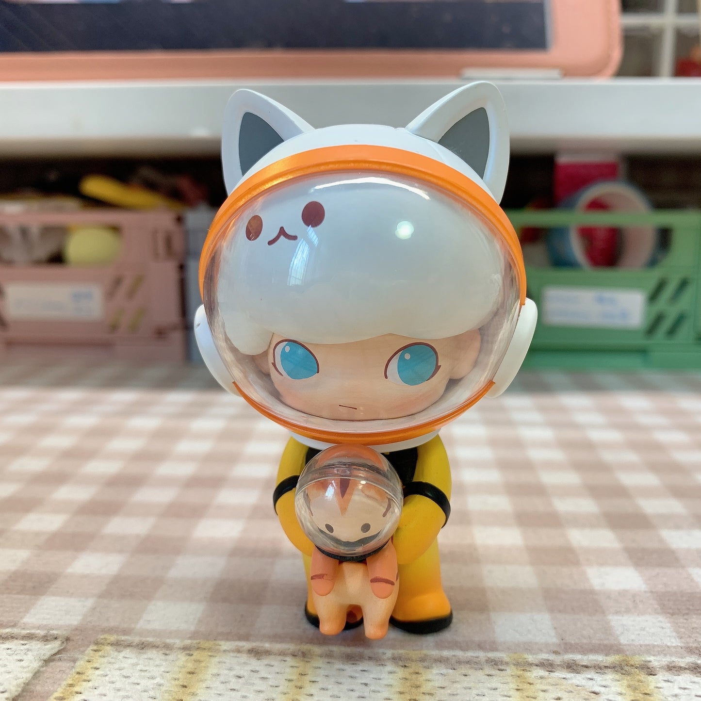 【PRELOVED and SALE 】POPMART Dimoo blind box toy Space Travel series Kitty Space Boy