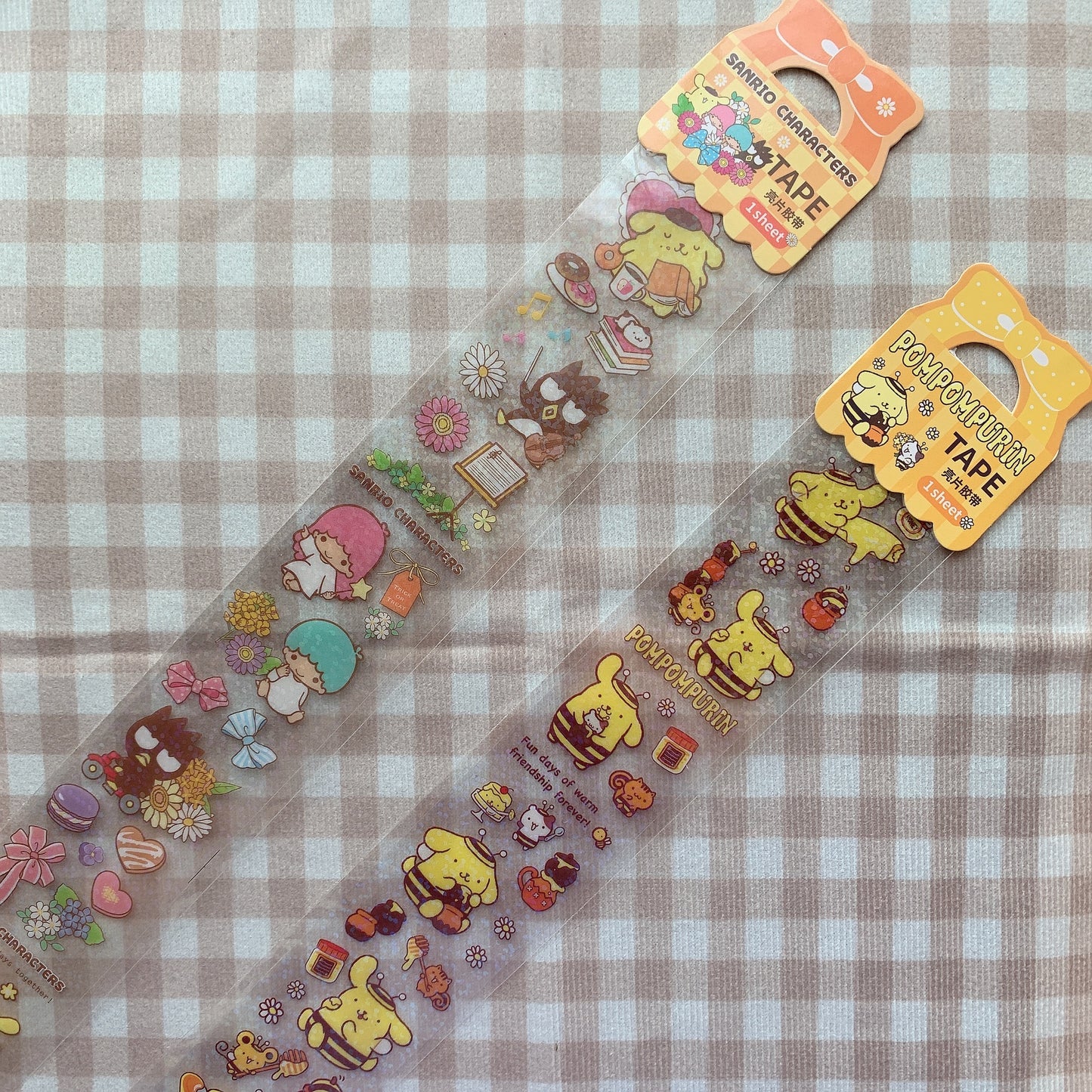 sanrio pompompurin PET tape sheet set