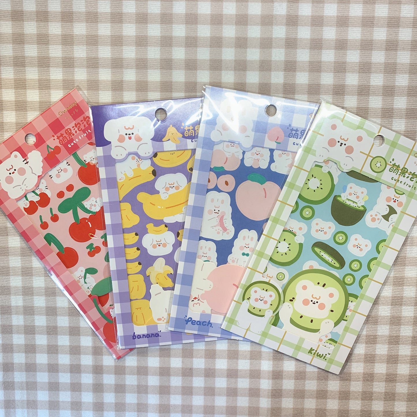 cute fruit sticker sheet pack