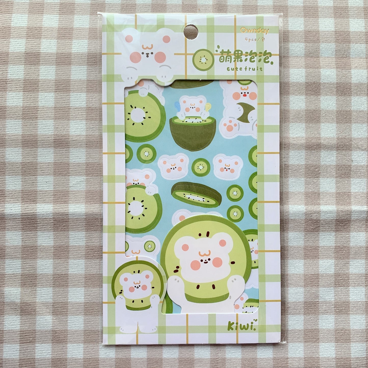 cute fruit sticker sheet pack