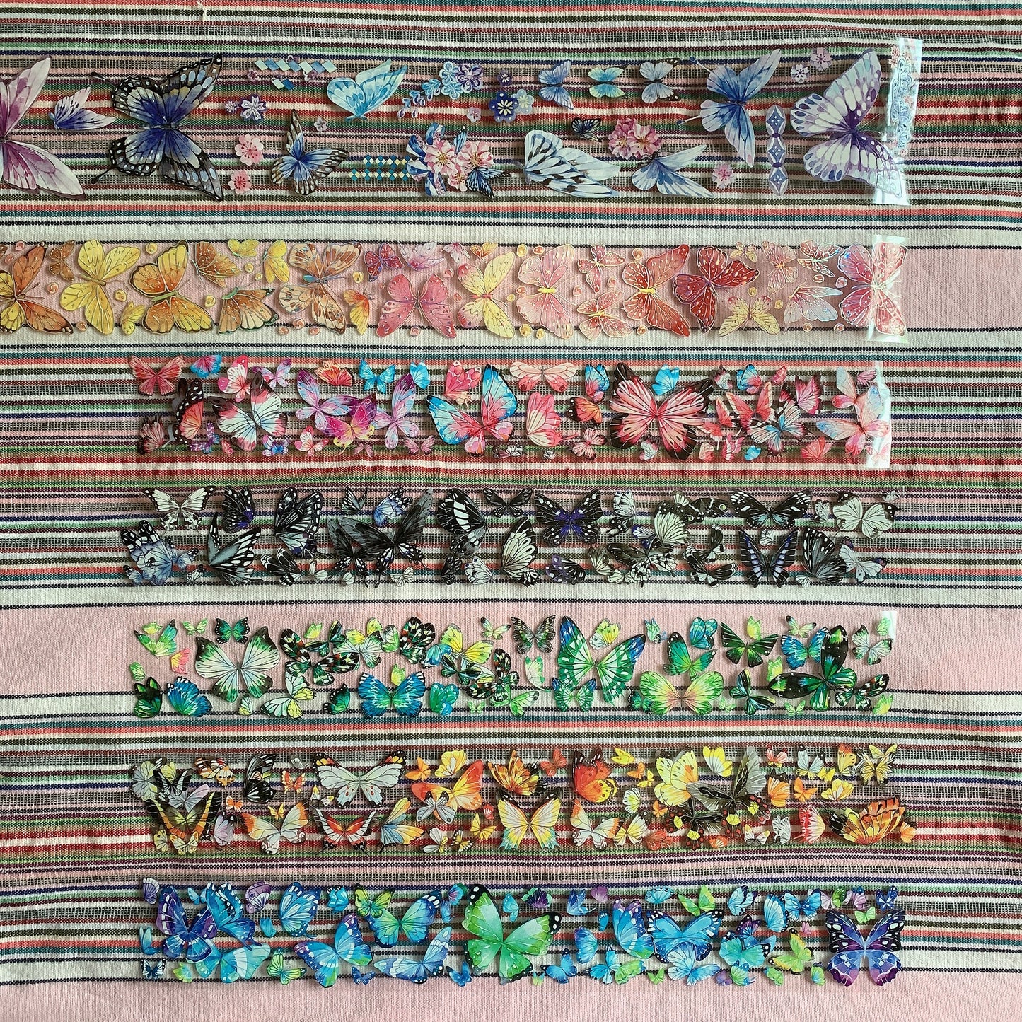 Butterfly theme PET tape sample set