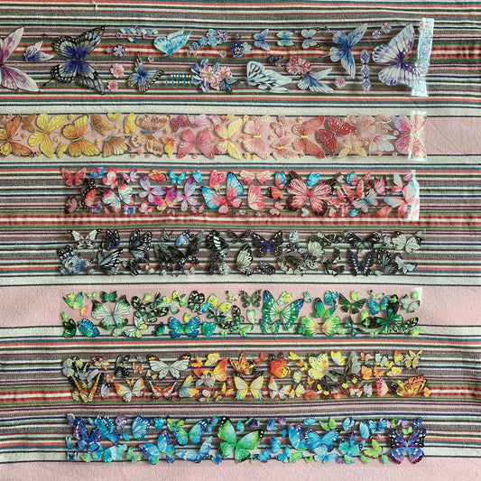 Butterfly theme PET tape sample set
