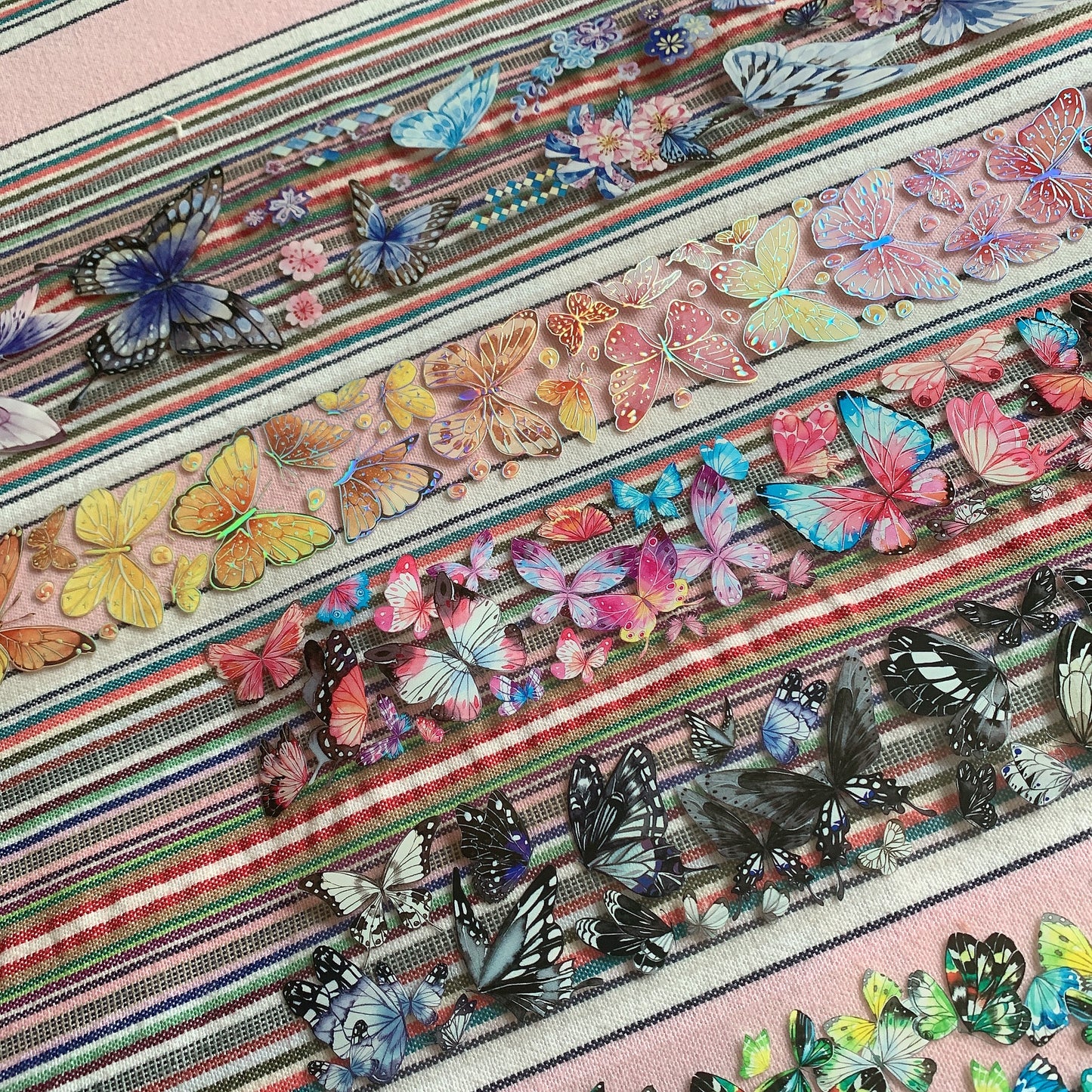 Butterfly theme PET tape sample set