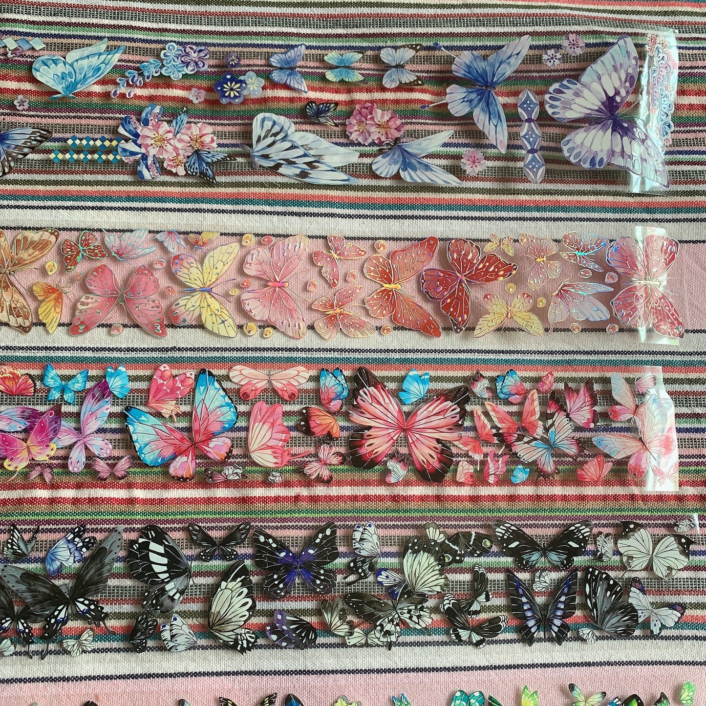 Butterfly theme PET tape sample set