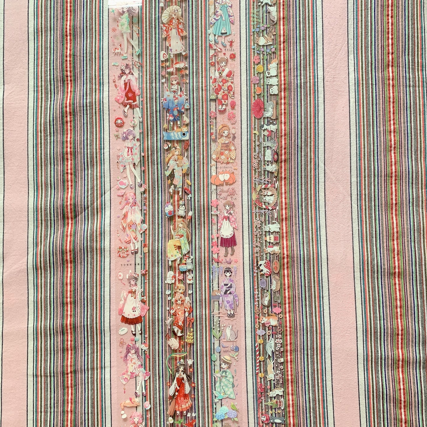 Japanese style kimono theme PET tape sample set