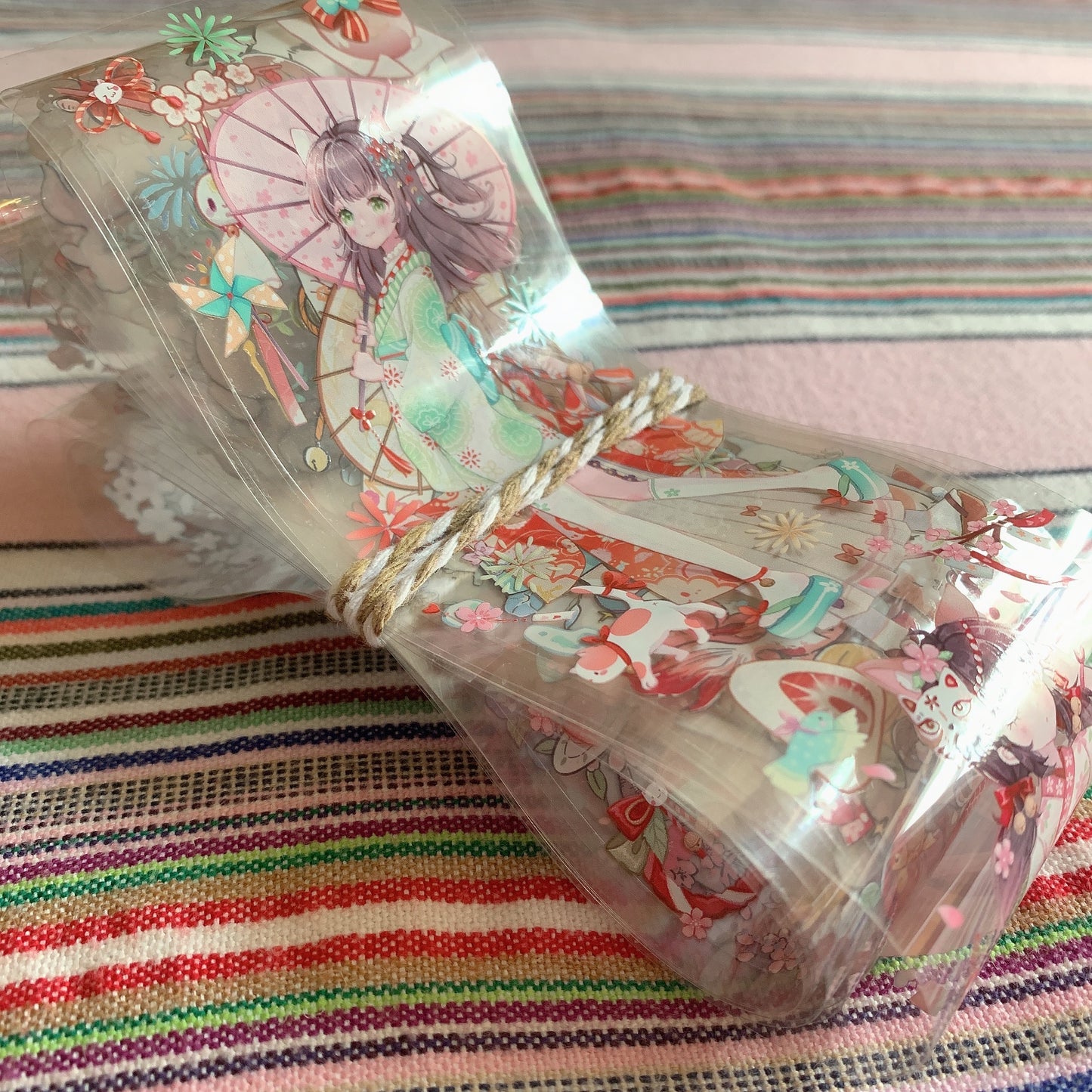Japanese style kimono theme PET tape sample set