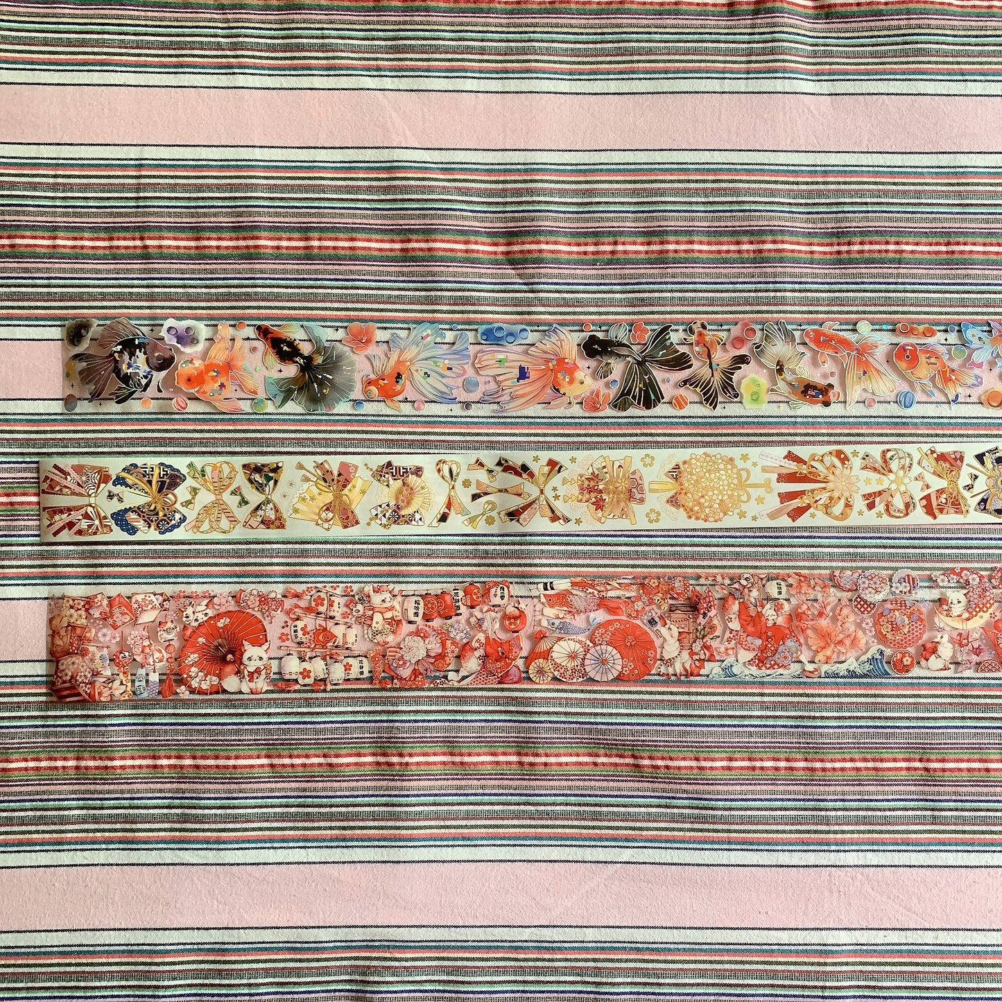 Japanese style kimono theme PET tape sample set