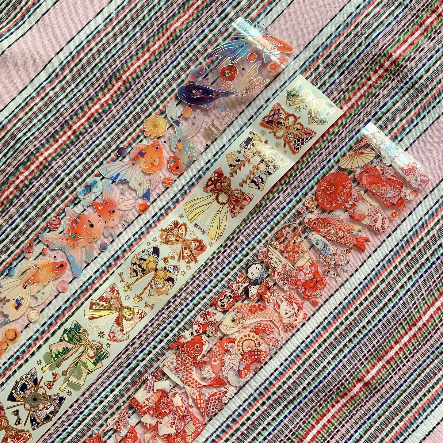 Japanese style kimono theme PET tape sample set