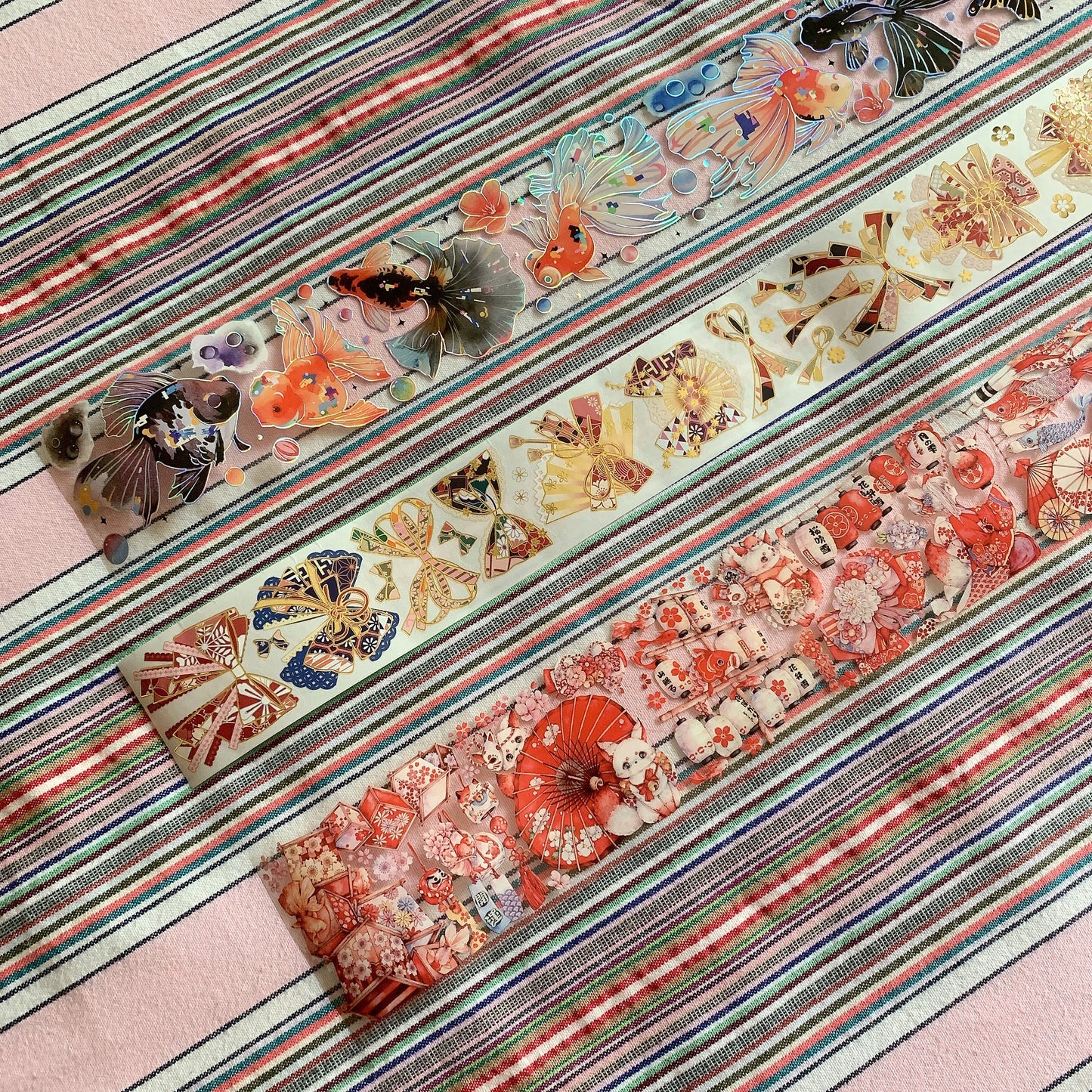 Japanese style kimono theme PET tape sample set