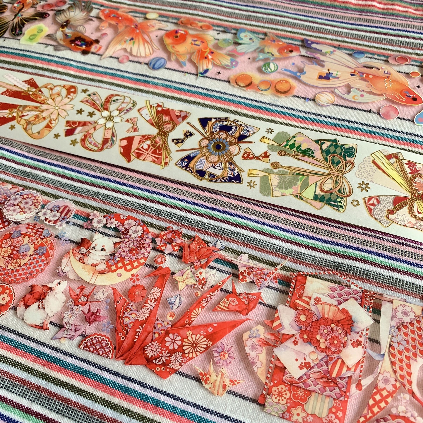 Japanese style kimono theme PET tape sample set