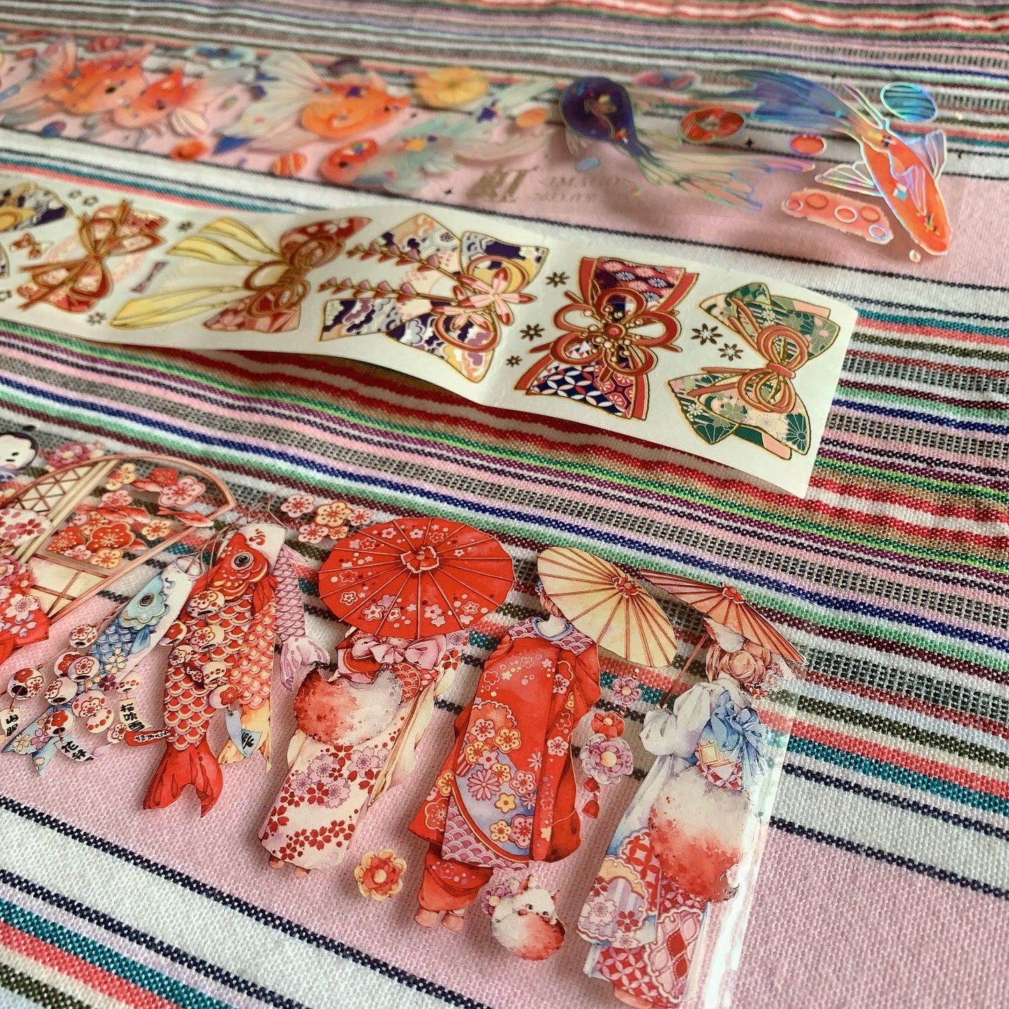 Japanese style kimono theme PET tape sample set