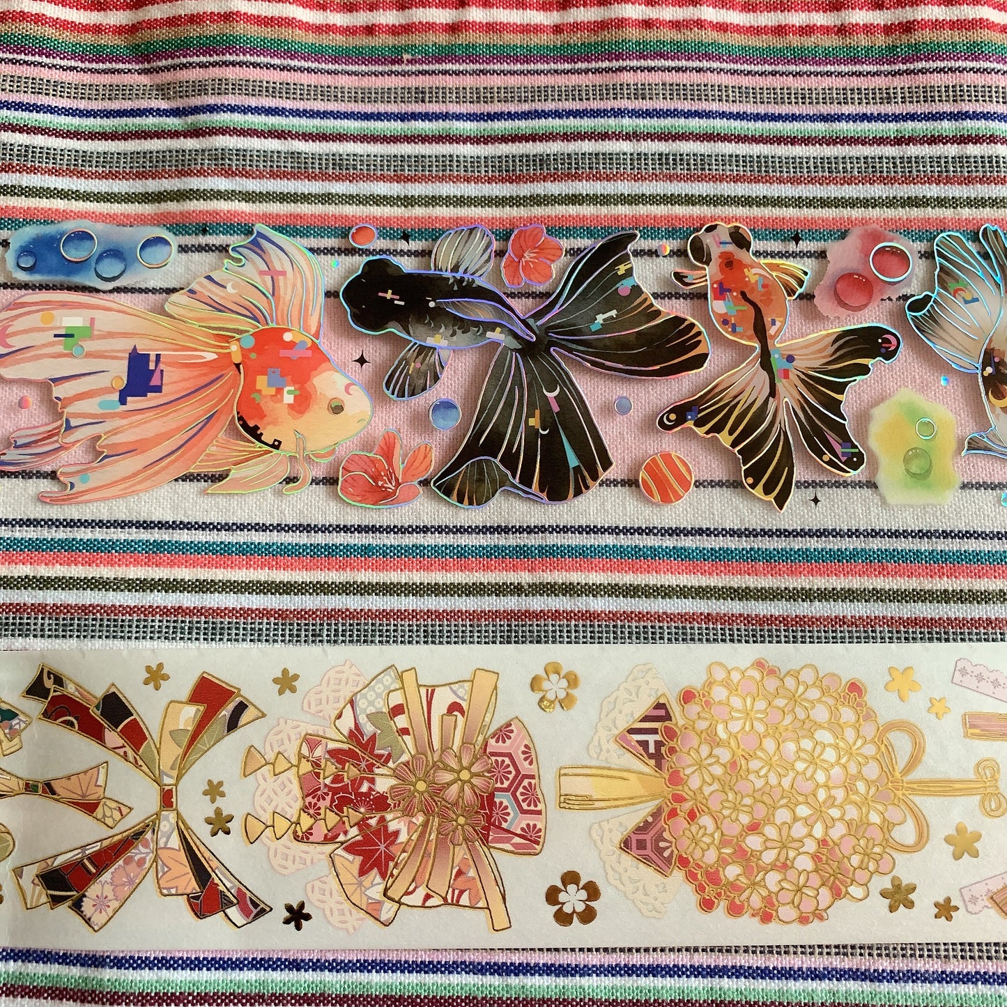 Japanese style kimono theme PET tape sample set