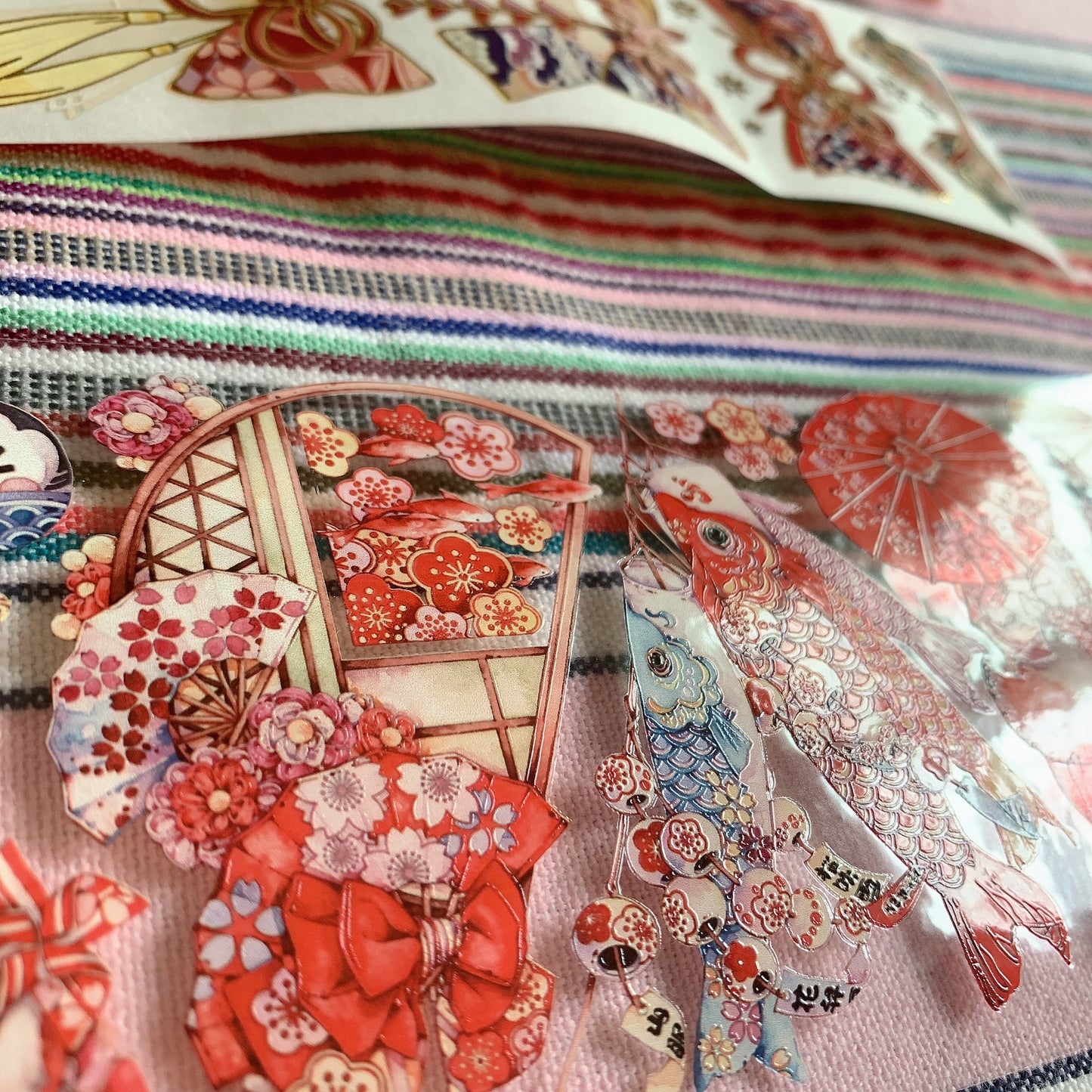 Japanese style kimono theme PET tape sample set
