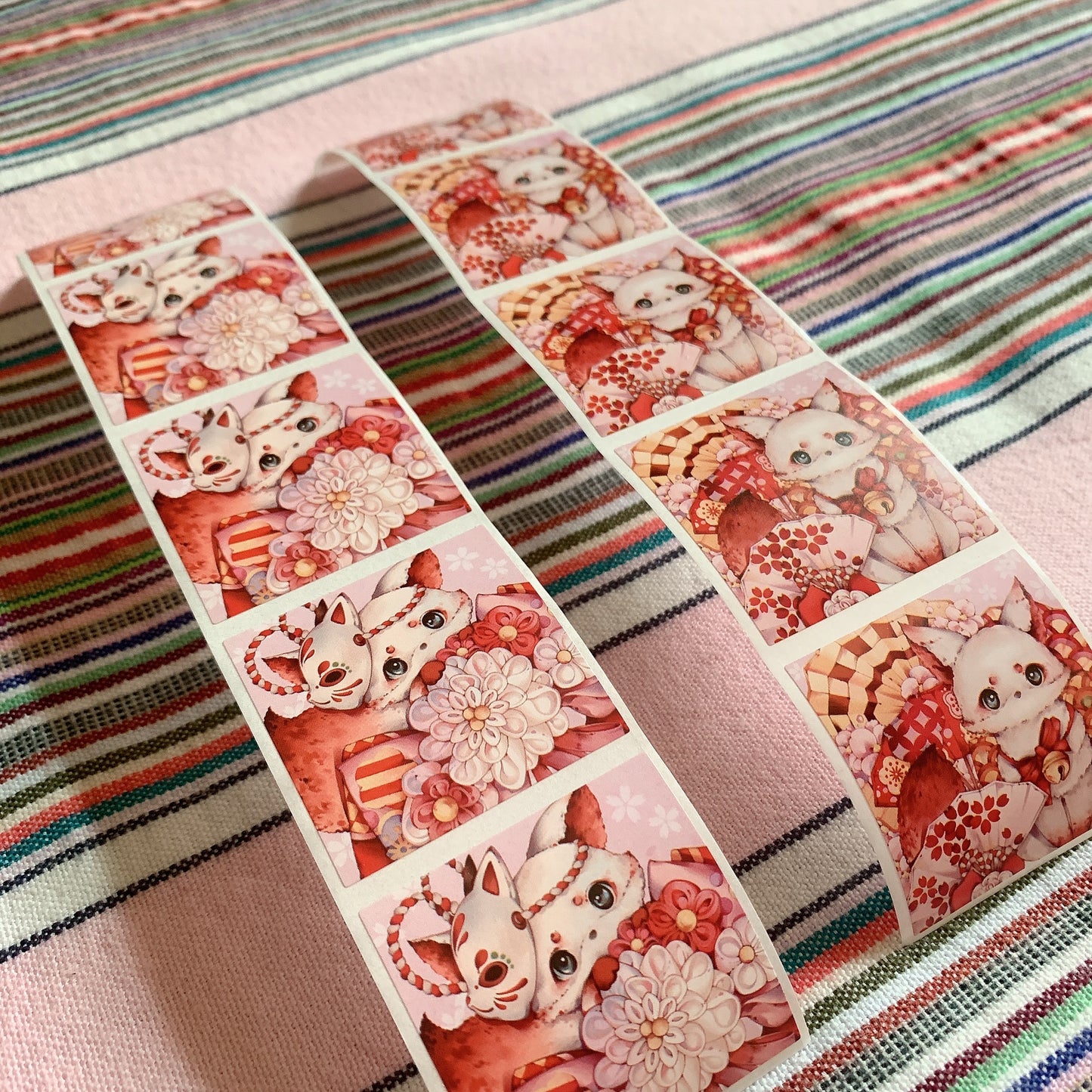 Japanese style kimono theme PET tape sample set