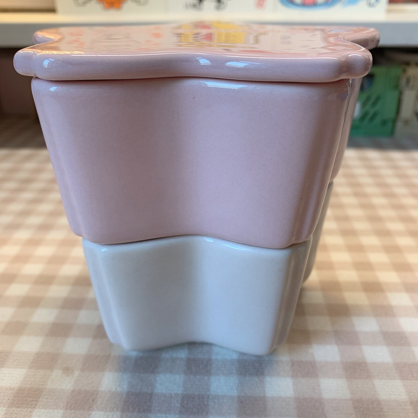 Japan Starbucks 2021 Sakura season ceramics double storage box