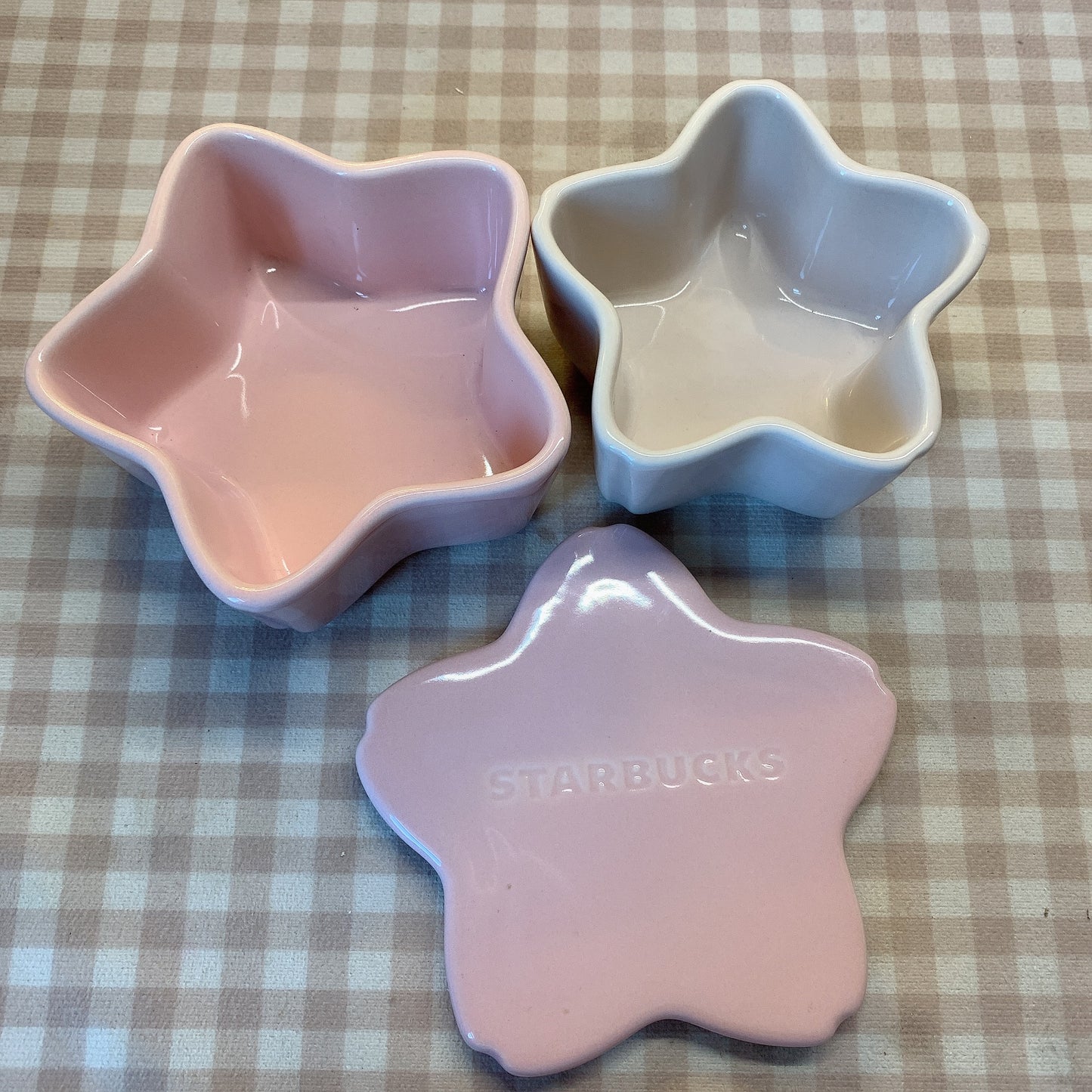 Japan Starbucks 2021 Sakura season ceramics double storage box