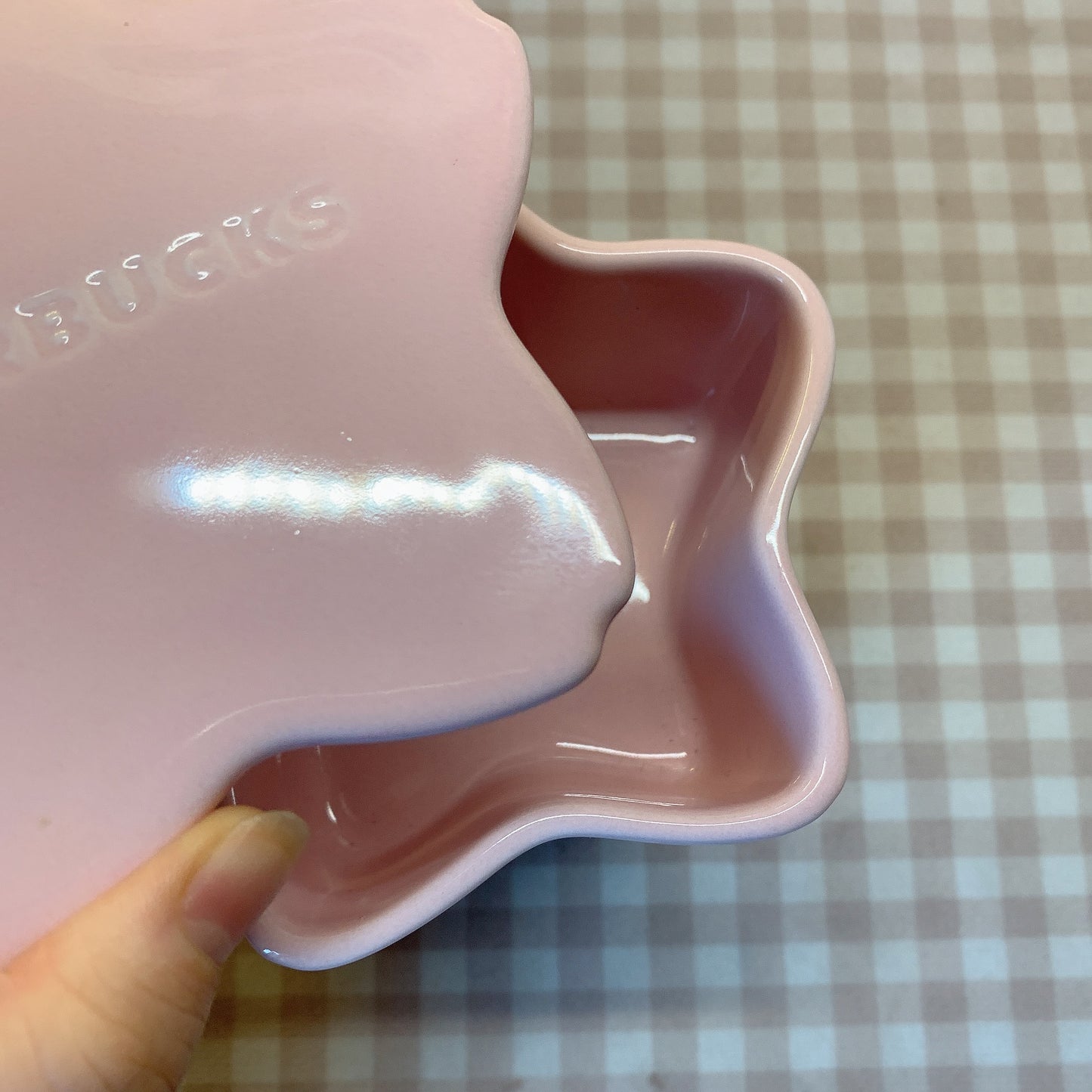 Japan Starbucks 2021 Sakura season ceramics double storage box