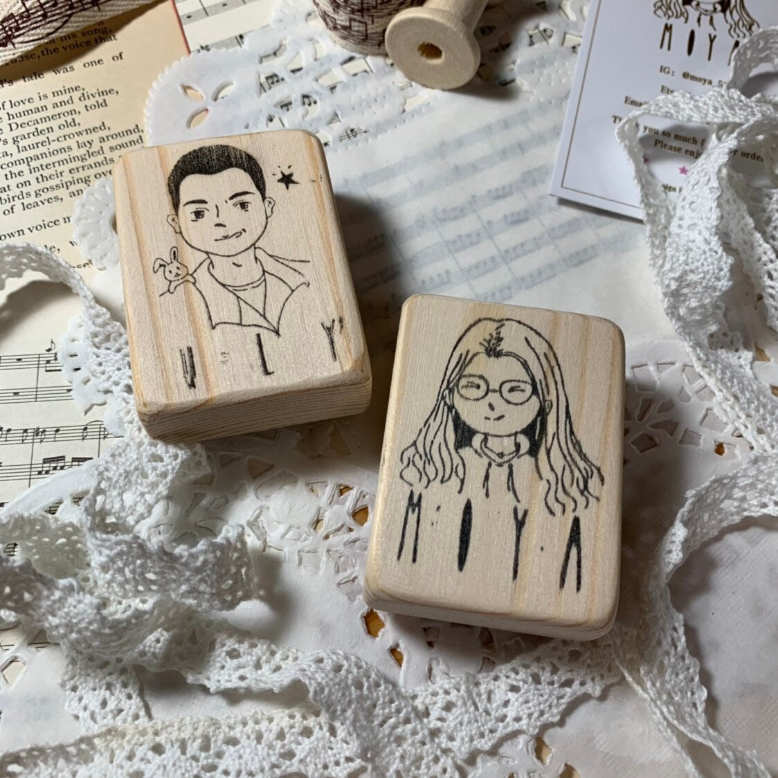 MOYA custom your own face stamp