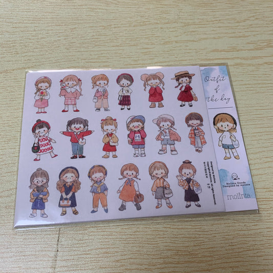 Molinta girl clothes sticker