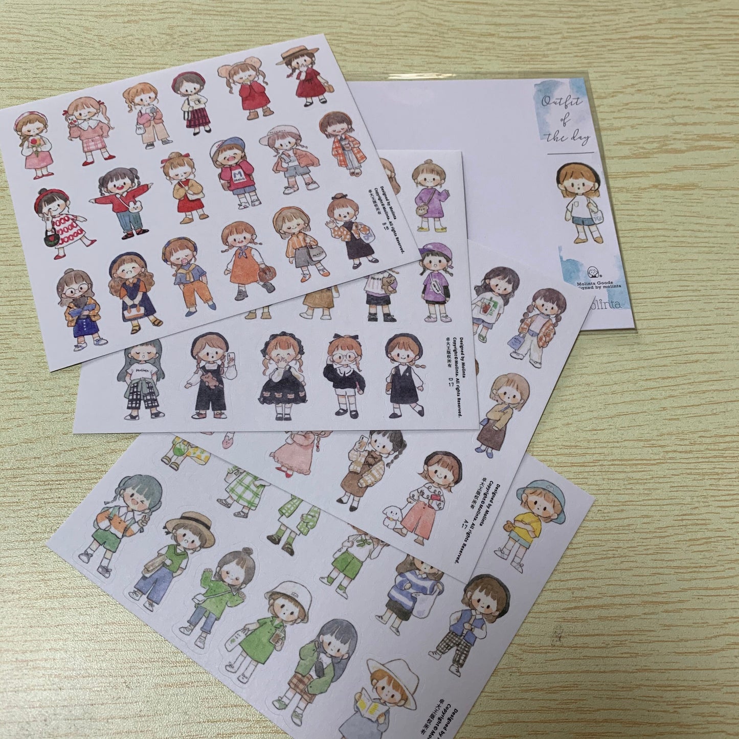 Molinta girl clothes sticker