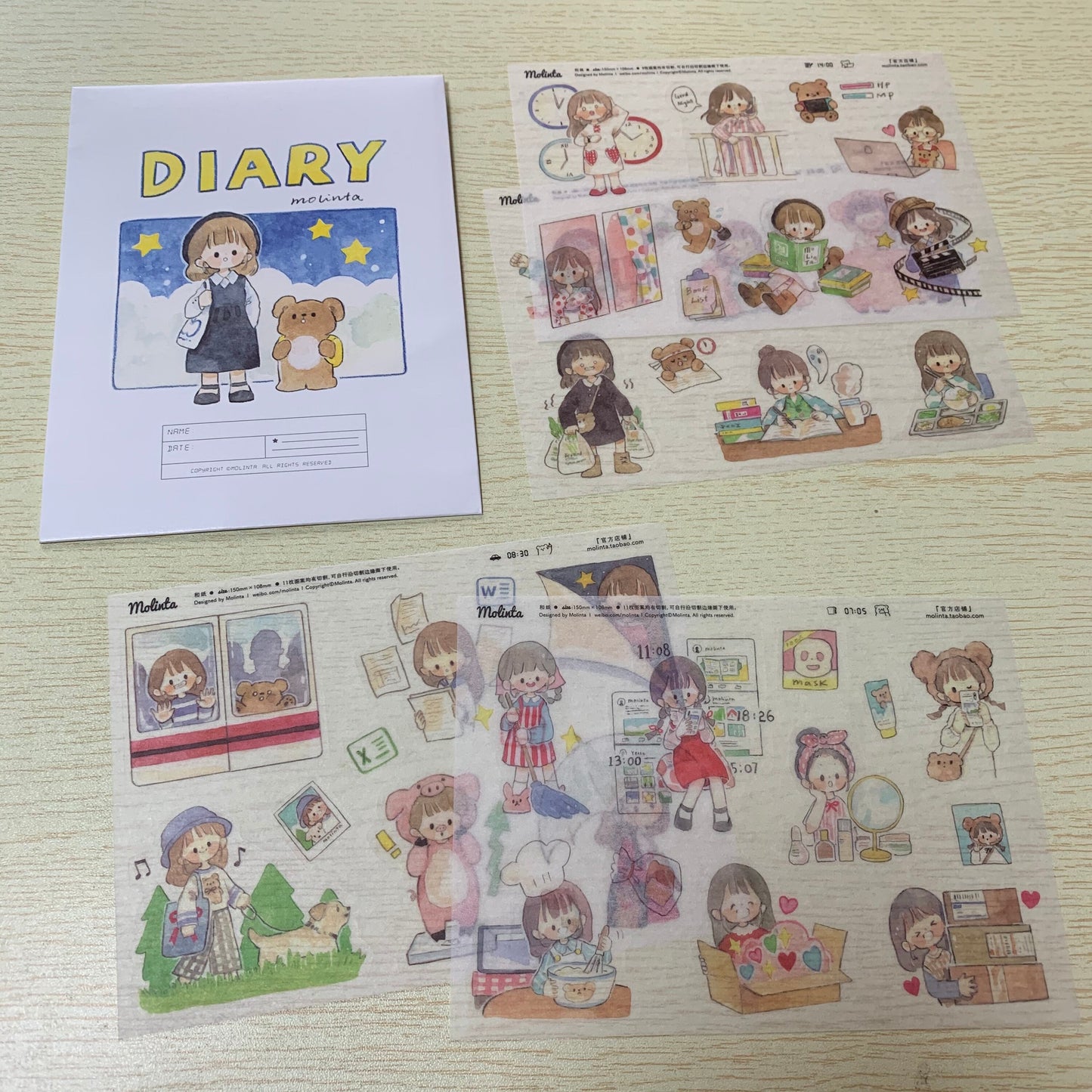 Molinta diary sticker