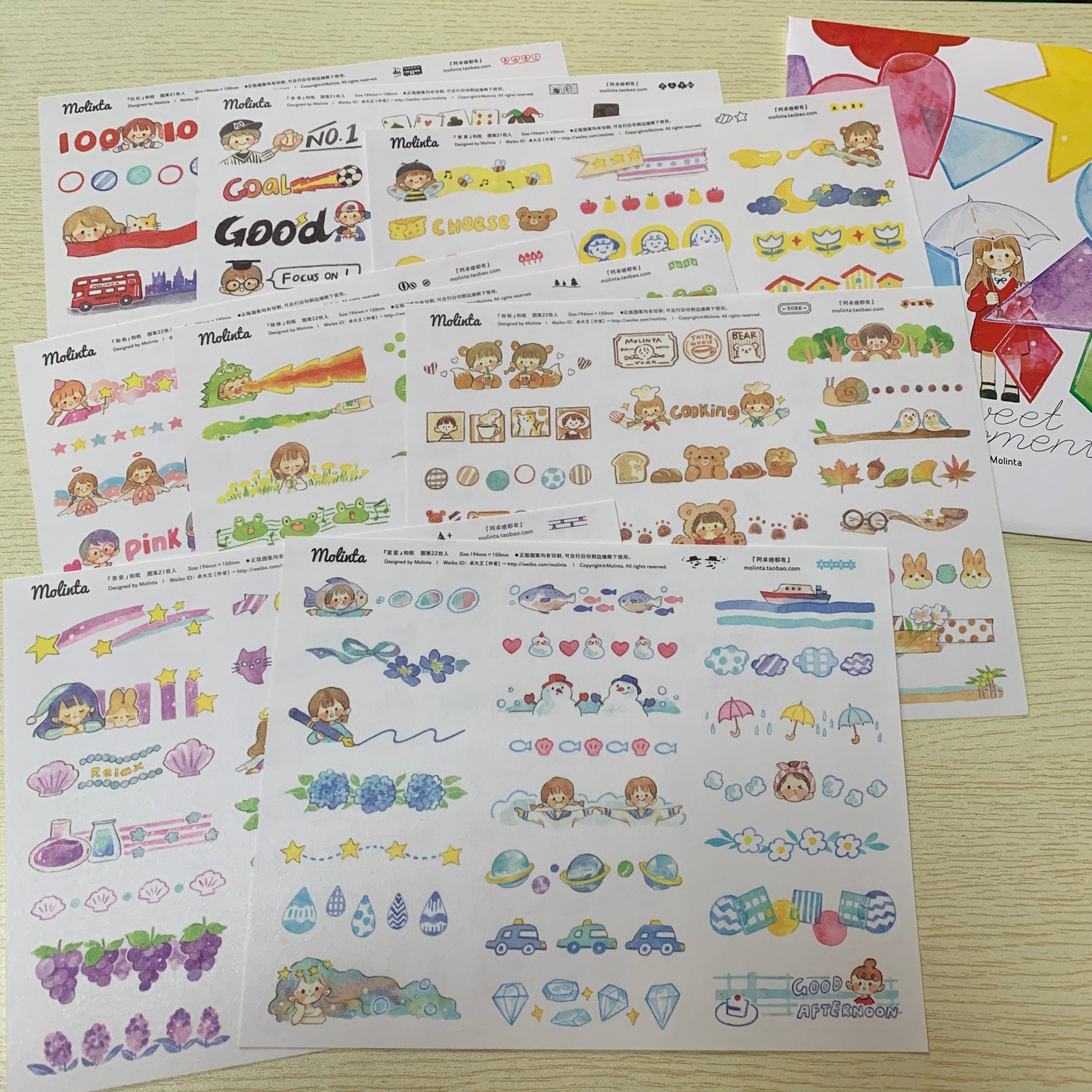 Molinta Sweet fragment sticker pack