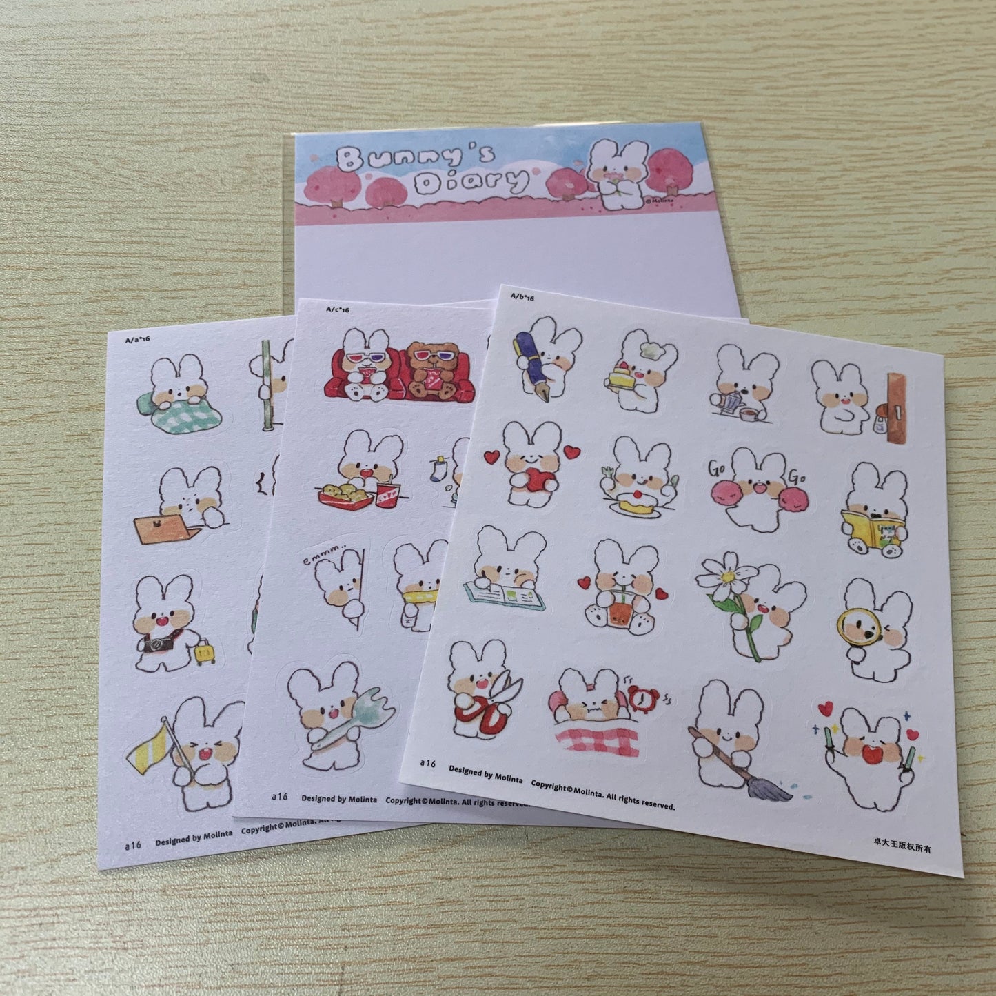 Molinta bunny‘s diary sticker