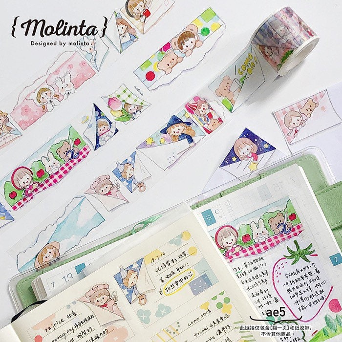 Molinta page turning washitape