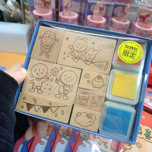 Molinta New Year Series stationery Rubber stamp set box
