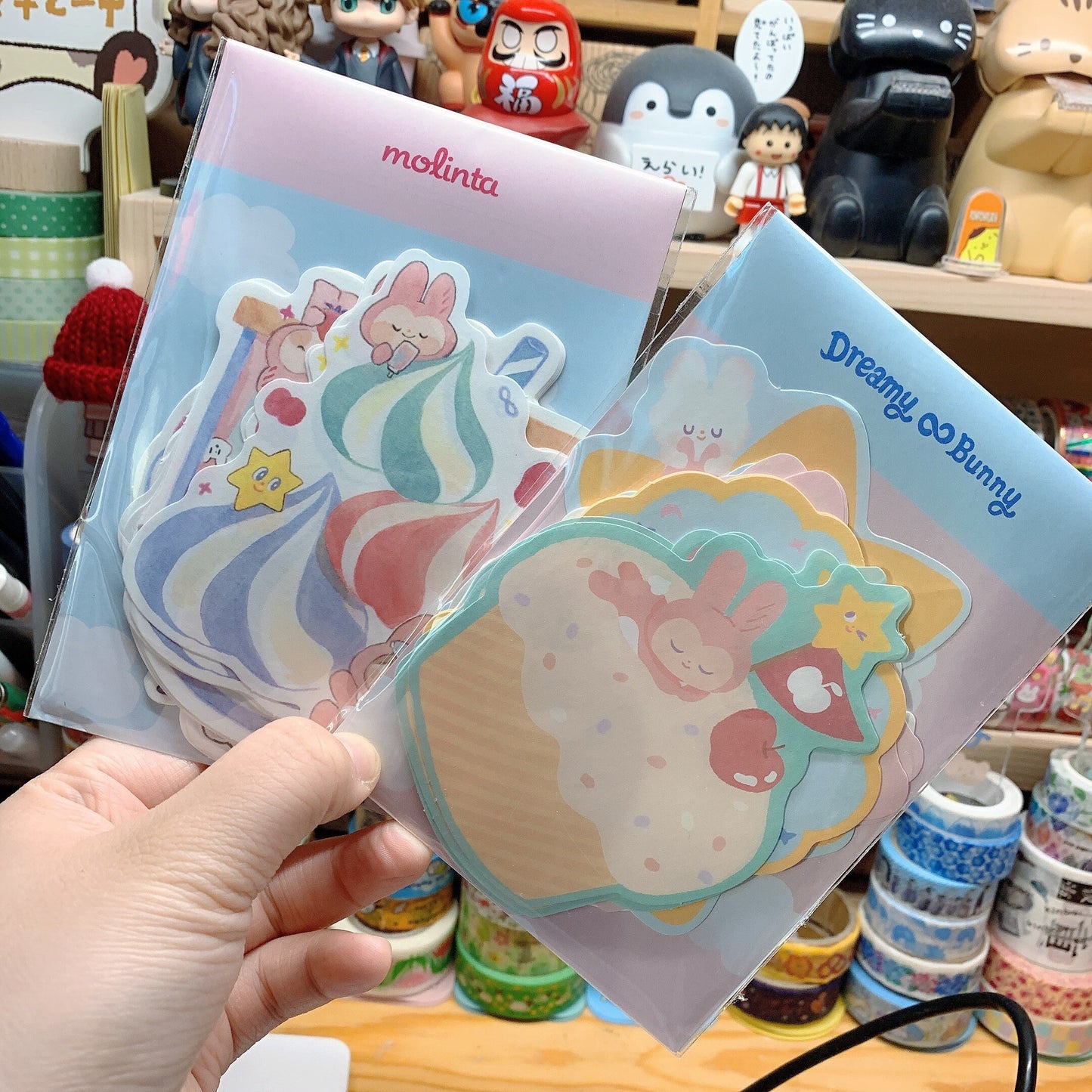 Molinta & Mspring dreamy bunny Series stationery Memo pack